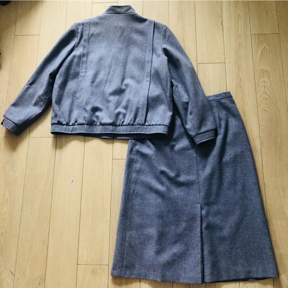 Set of 2 Vintage The Edinburgh Woollen Mill Wool Jacket and Skirt Sz 16 - Picture 3 of 16
